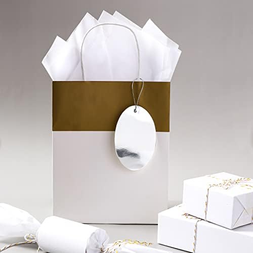 Packanewly Bulked Paper Gift embrulhando, 480 lençóis brancos, papel de embrulho de 15 x 20 polegadas para o festival de