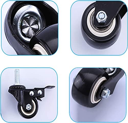 Morices rodízios rodas pesadas rodas rodas carrinho gole de móveis de mobília de 60 mm Rodas de giro giratório de poliuretano