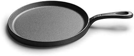 Shypt 25cm Griddles de ferro fundido de 25 cm Crepe Pan omelete Panqueca Griddles Home Home On-Stick Pan Round BBQ