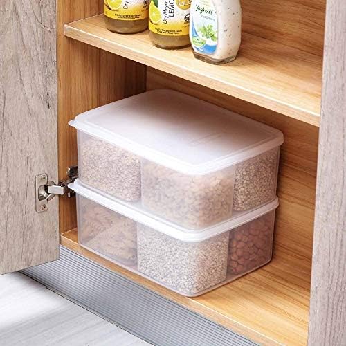 Caixa de armazenamento de plástico LLRYN, caixa de armazenamento de alimentos caixa de barro de arroz de arroz de grão de grão de alimentos Caixa de armazenamento de geladeira