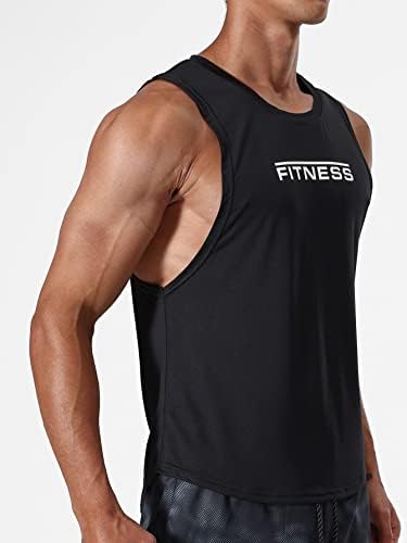 Tanque atlético masculino masculino tampas de treino muscular camisas de ginástica sem mangas