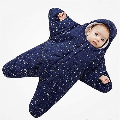 Novo saco de dormir para bebês formato de estrela saco de dormir quente saco de dormir recém -nascido manta de algodão swaddle carrinho
