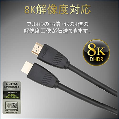 Cabo HDMI de alta velocidade 1,0m 8k/60p 4k/120p DHDR 48GBPS ULTRAHDMI 1.0
