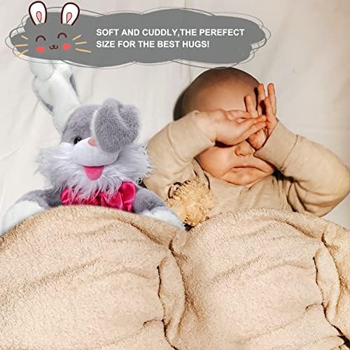 Miaodam Peek-A Boo Bunny Toys para crianças 1-3, Bunny Byled Animal Repete o que você diz, Song e canções de ninar infantis,