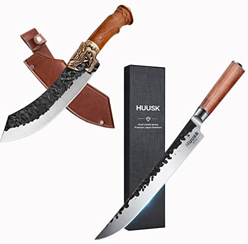 Huusk 8 Butcher Knife & 10 Chef Japanese Chef