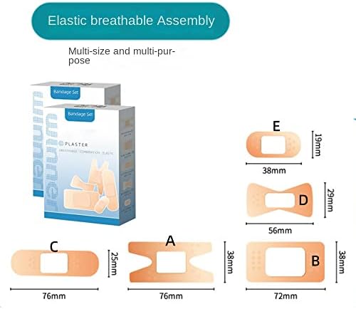 Pacote de bandagens variadas, bandagem de tamanho múltiplo para casa, alta elasticidade e curativo de tecido respirável,