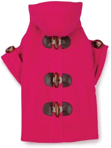 Coleção East Side Polyester/Codtery Corduro Toggle Dog Coat, X-Small, 10 polegadas, Raspberry