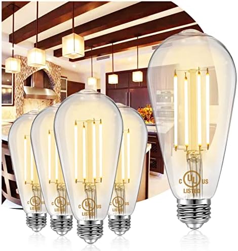 Daybetter Vintage Led Bulbos Edison 60 watts Equivalente, luzes LED para TV