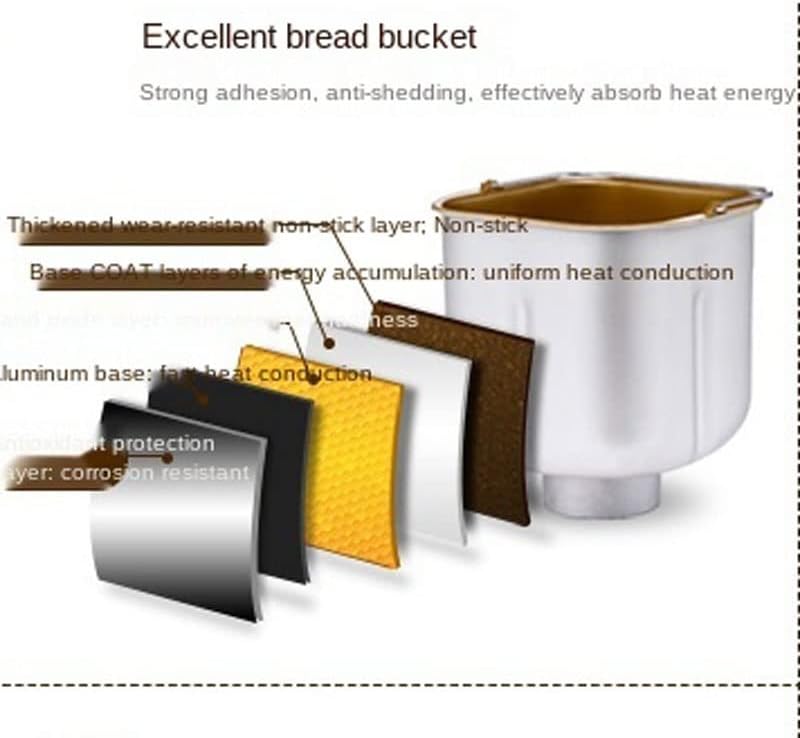 Fabricante de pão grossa doméstica automática amassando e fermentação Máquina de pão vapor inteligente multifuncional