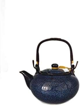 Conjunto de chá chinês, chá azul com 1 conjunto de bule, 6 xícaras de chá, chá asiático para amantes de chá/mulheres/homens