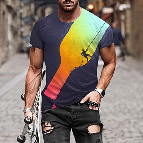 Camiseta para homens 3d Cat Print Summer camise