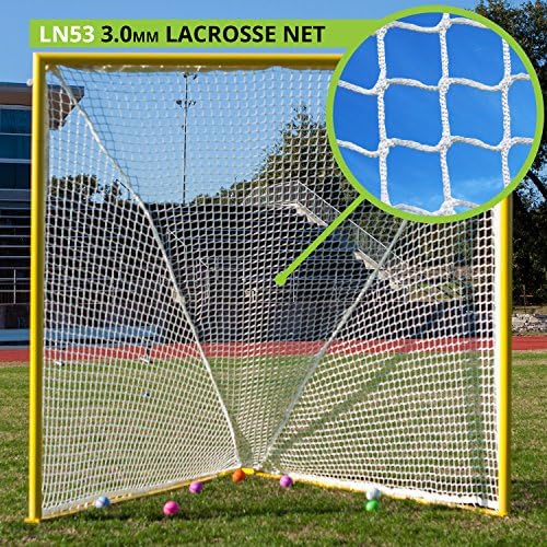 Redes de gols de lacrosse esportivo campeão: Substituição oficial de líquido de nylon de tamanho - vários estilos