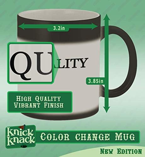 Presentes de Knick Knack #alkalinity - 11oz Hashtag Magic Color Mudar caneca, Matte Black