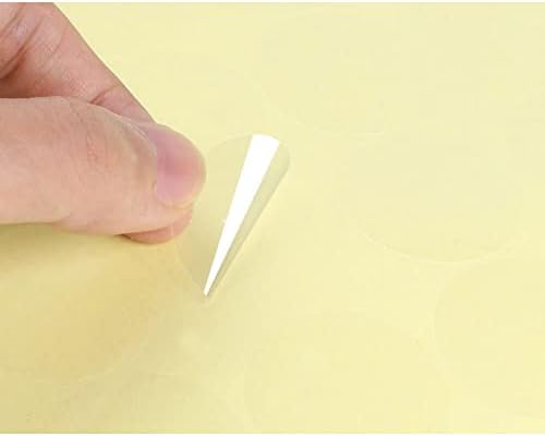 Yunbo Clear Retail Package Seals, etiqueta de vedação de wafer de 1 polegada Circle