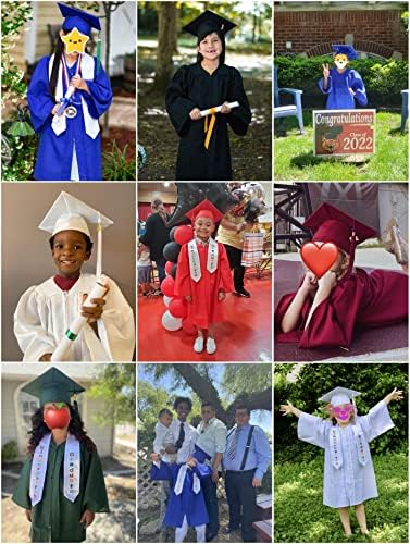 GraduatePro Matte 2023 Capace de graduação no jardim de infância e peste vestido para crianças pré -escolares