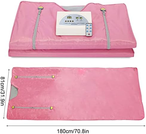 XLH Oxford Sauna Blanket Alivia a fadiga Perda de peso Corpo Shaper Terapia de desintopião Máquinas de beleza anti -envelhecimento, 70,8 polegadas, rosa