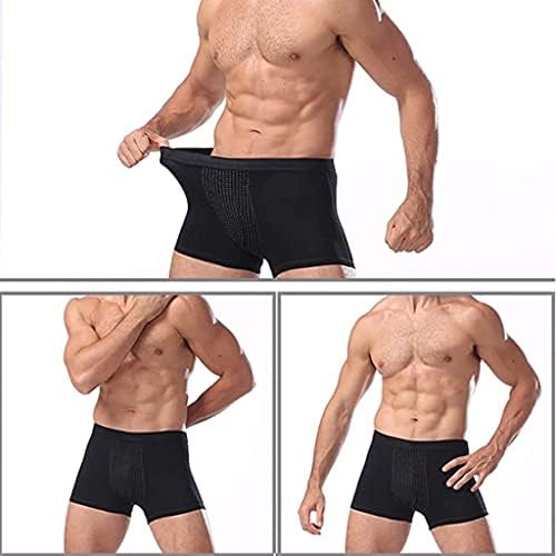 XSion Men's Energy Rouphe Boxer Fisiological Briefes de Saúde Terapia Magnética Shorts Panties Soft Breathable