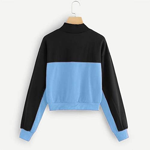 Sprcking Color Sweatshirt, Blusa de manga comprida feminino Tops