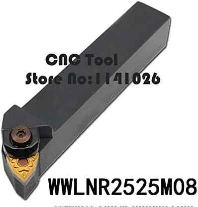 FINCOS wwlnr2525m08/ wwlnl2525m08 CNC Inserir porta -ferramentas de espuma, ferramentas de torneamento externo, ferramentas de corte