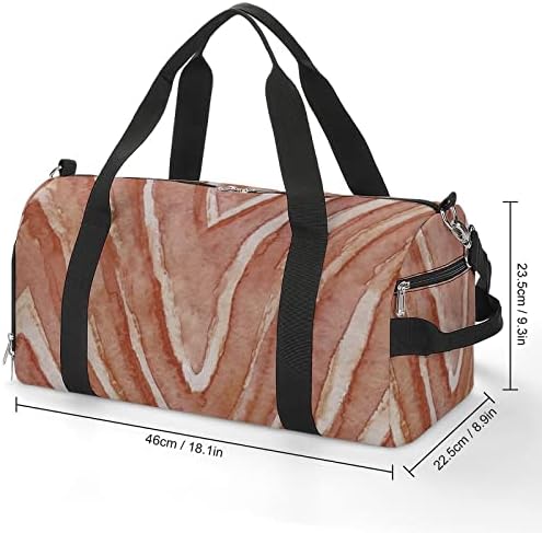 Bolsa de mochila atlética de filé de salmão fresco com bolsa de bolso molhado e sapatos de compartimento de compartimento para