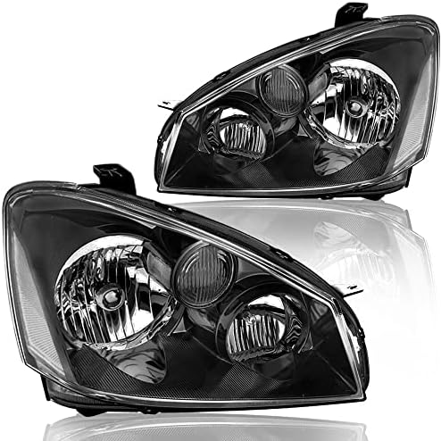 Sockir Headlight Par de montagem 4 - Portas compatíveis com 2005-2006 Nissan Altima Sedan