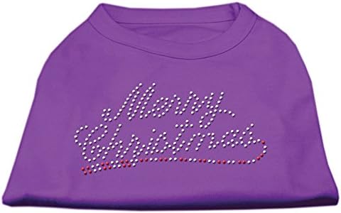 Mirage Pet Products Feliz Natal Camisa de cachorro Purple Xlarge - 16