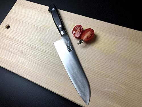Faca do chef japonês aritsugu santoku aço carbono 180mm 7,08 cozinha