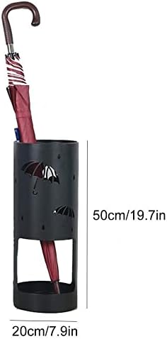 Kuyt Metal Umbrella Stand Rack com padrão de guarda