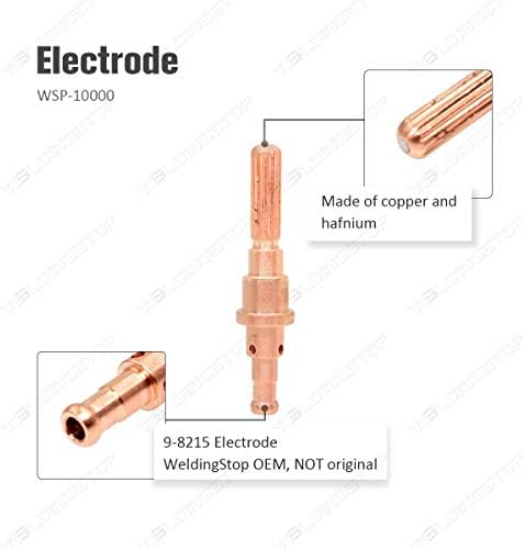 Weldingstop Plasma Consumíveis para Dinâmica Térmica Cutmaster 52 82 102 152 Cutter SL60/SL100 Torch 50pcs