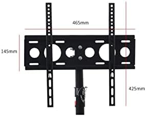 Altura ajustável TV móvel, suporte de monitor giratório de montagem no chão prateleira universal