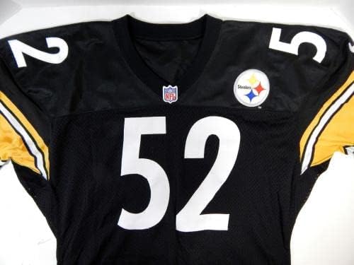 1997 Pittsburgh Steelers #52 Jogo emitido Black Jersey 50 DP21348 - Jerseys de jogo NFL não assinado usada