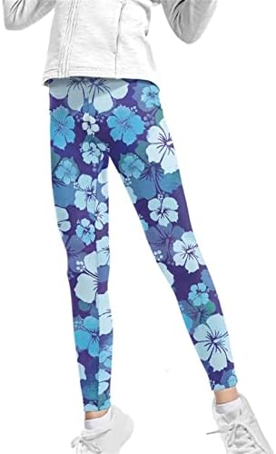 Leggings, exercícios, meias esportivas com design de cintura alta para meninas, 4-13 anos