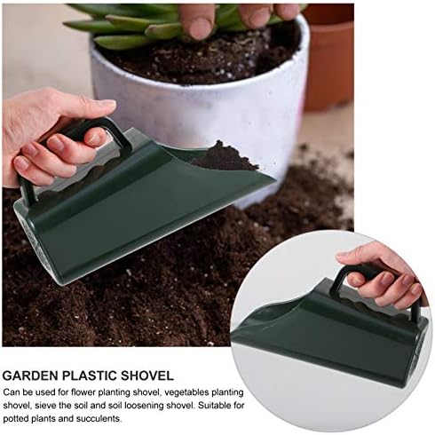 Plantas da casa Plantas de jardim genérico Plantando colher de solo de solo Mão de pá de mão plástico suculento pára -gelo de pá de solo de solo Multifunction scoop shovel 21.7x12cm plantas domésticas em ambientes fechados ao vivo