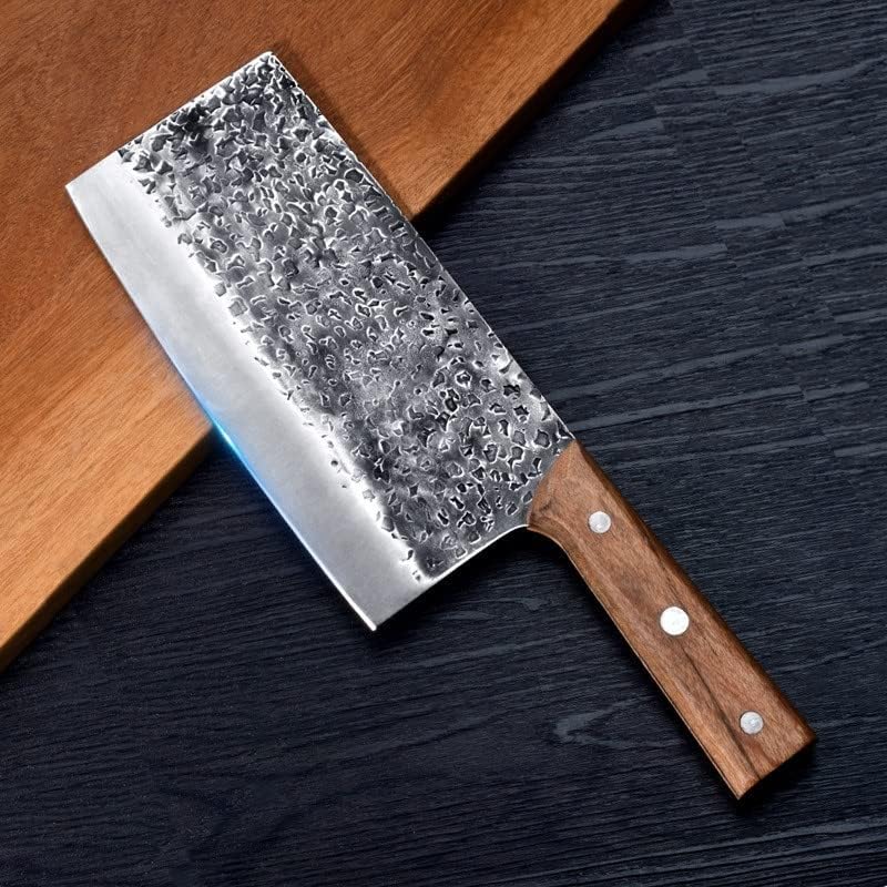 Cleaver de carne GMGM, faca de cozinha forjada à mão Facas de cozinha chinesa 7cr17mov Faca de cozinha forjada aço inoxidável