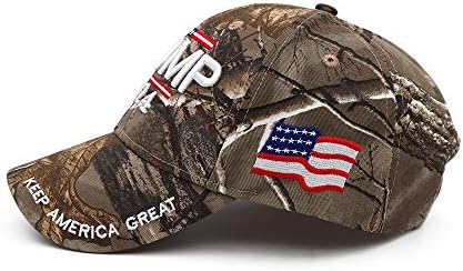 Trump 2024 Hat Donald Trump Hat 2024 Mantenha a América Grande chapéu maga Camo bordado boné de beisebol ajustável