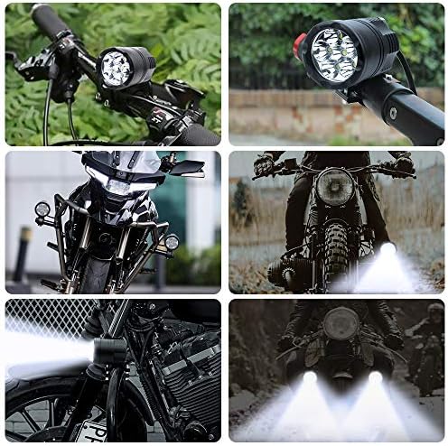Motocicleta Spotlight, Lâmpada Universal de Bicicleta de 2,5 polegadas de 2,5 polegadas 12-60V Luz de neblina para moto Boat de carro de moto que executa luzes auxiliares 60W 12V 24V 36V