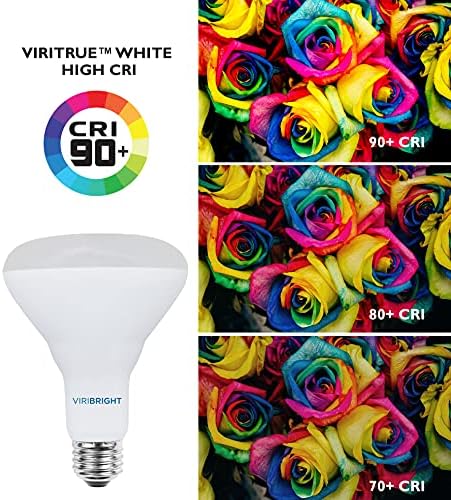 Iluminação Viribright BR30 LED Bulbo, 8,5W = 65W, 2700k Branco macio, 800 lúmens, base E26, Luz de inundação interna