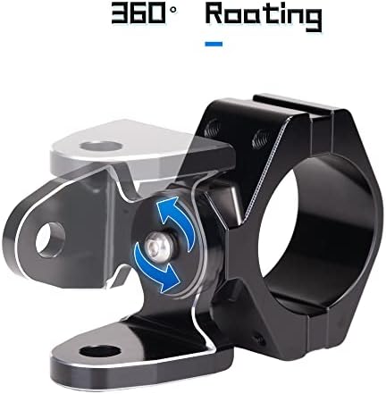 DiCater 360 ° ROATING UTV MOLHE SUPORTE PARA BANDO/LUZ DE LED LED/Antena se encaixa na barra de rolagem de 1,75-2inch