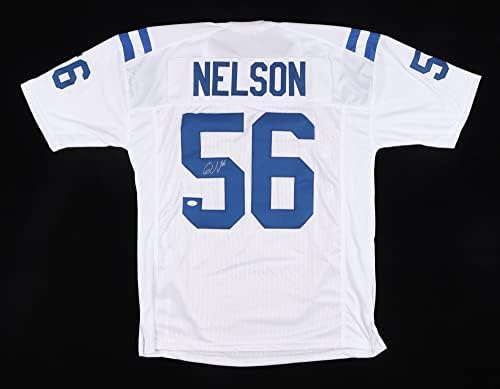 Quenton Nelson Indianapolis Colts assinou autógrafo Certificado Jersey White JSA