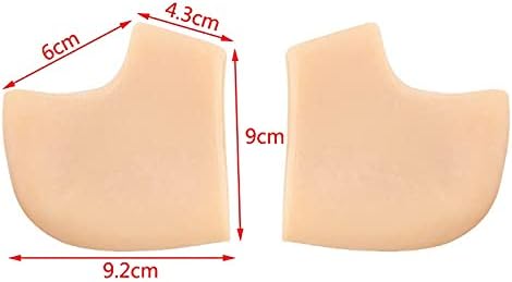 Skreojf 2 par de umidade em gel de silicone Protetores de salto meias Pedicure Hidratante Pés de alívio de dor de alívio dos
