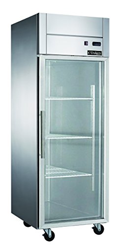 Dukers D28AR-GS1 17 Cu. ft. Reamento de vidro de porta única geladeira, grau comercial