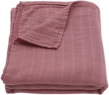 Ali+Oli Muslin Swaddle Clanta de tamanho grande 47 x 47 Bambu macio e cobertor de musselina de algodão orgânico, recebendo