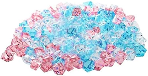 150 PCS Rochas de gelo coloridas resina acrílica Crystal Gemtones para preenchimento de vaso Aquário Decoração Acessórios de ornamento