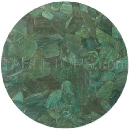 Green Aventurine Agate Top Top Top Top Natural Lucky Stone Modern Décor com cristal terapêutico corretivo por tops de mesa