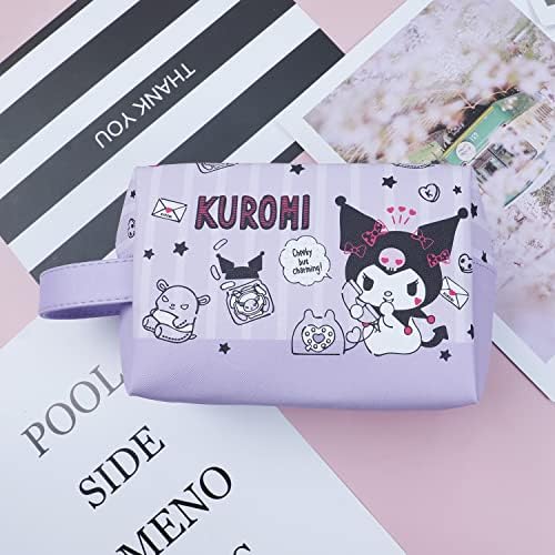 G-AHORA Cartoon Kitty Square Cosmetics Makeup Bag Anime Zipper Bolsa Bolsa de Viagem Kawaii Bolsa Bolsa Kitty Merch-3