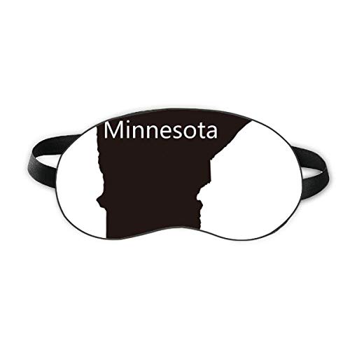 Minnesota America EUA mapa descrever o sono escudo de olho de olho macia tampa de sombra de cegueira