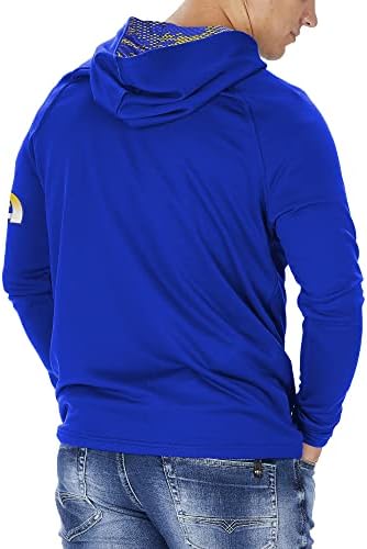 Hoodie colorida da equipe da NFL da Zubaz com detalhes de impressão Viper