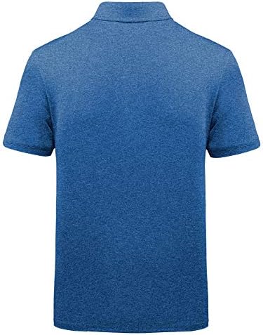 Camisas de pólo de golfe de Zity para homens de manga curta camiseta de t-shirt de colarinho de colarinho atlético de tênis