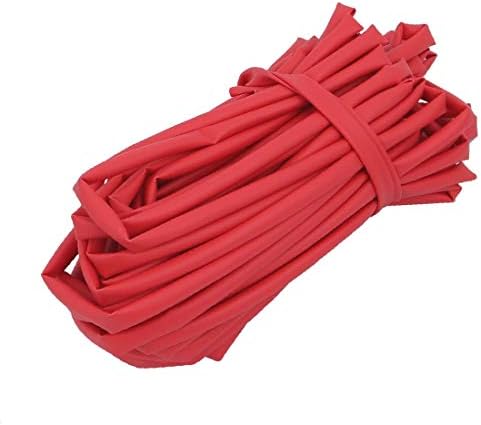 X-Dree 10m 3,5 mm de tubo retardador de chama de polioléfina de poliolé de 3,5 mm Vermelho para reparo de arame (10m 3,5 mm de diámetro internmo de poliolefina tubo retardante de llama rojo para la reparación de cabos