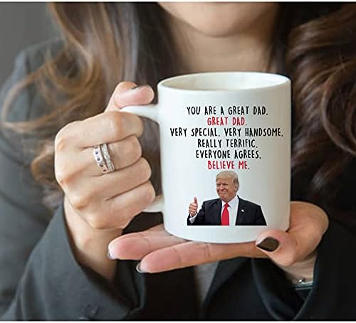 Siuny Donald Trump Papai Coffee Canecas - Novidades do pai Presentes de filha/filho/esposa - Você é um ótimo pai, padrasto, papai, Pappy